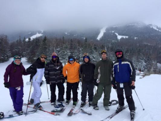 Ski trip to Vermont with soccer friends.
