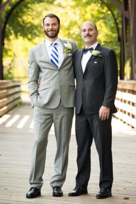 Dan & his Dad on Dan's wedding day, September 2016.