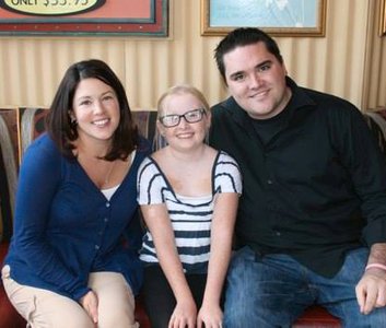 Maya and her bone marrow donors, Kayleigh and Mike