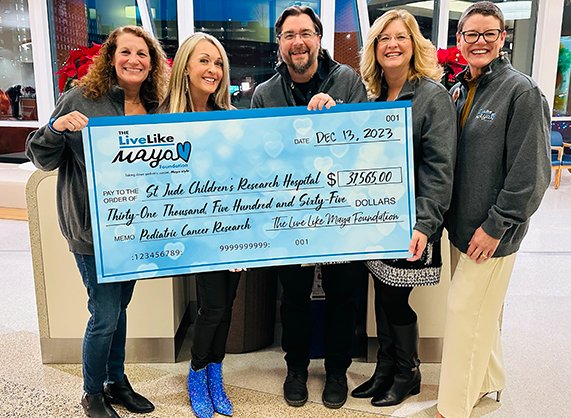$31,565 benefiting St. Jude Children's Research Hospital