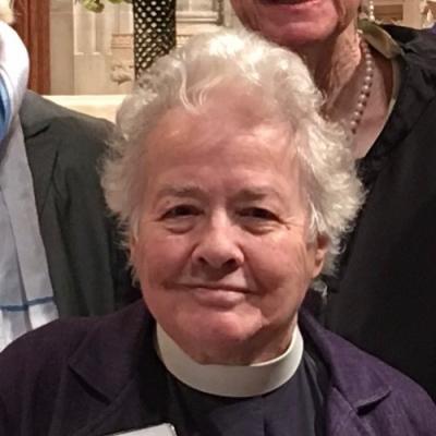 At the National Cathedral, April 2017, receiving an award for service to the Episcopal Church