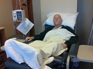 Steve getting Chemo.