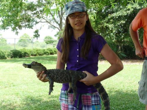 Haley found a croc too!