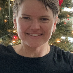 A cell phone photo of Lisa on Christmas Day 2019 taken by Jimmy Kenney.