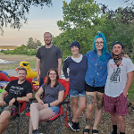 Marty, Sarah, Ryan, Kris, Lauren and Fraser 
Camping in Missouri with Aunt Michelle and Family