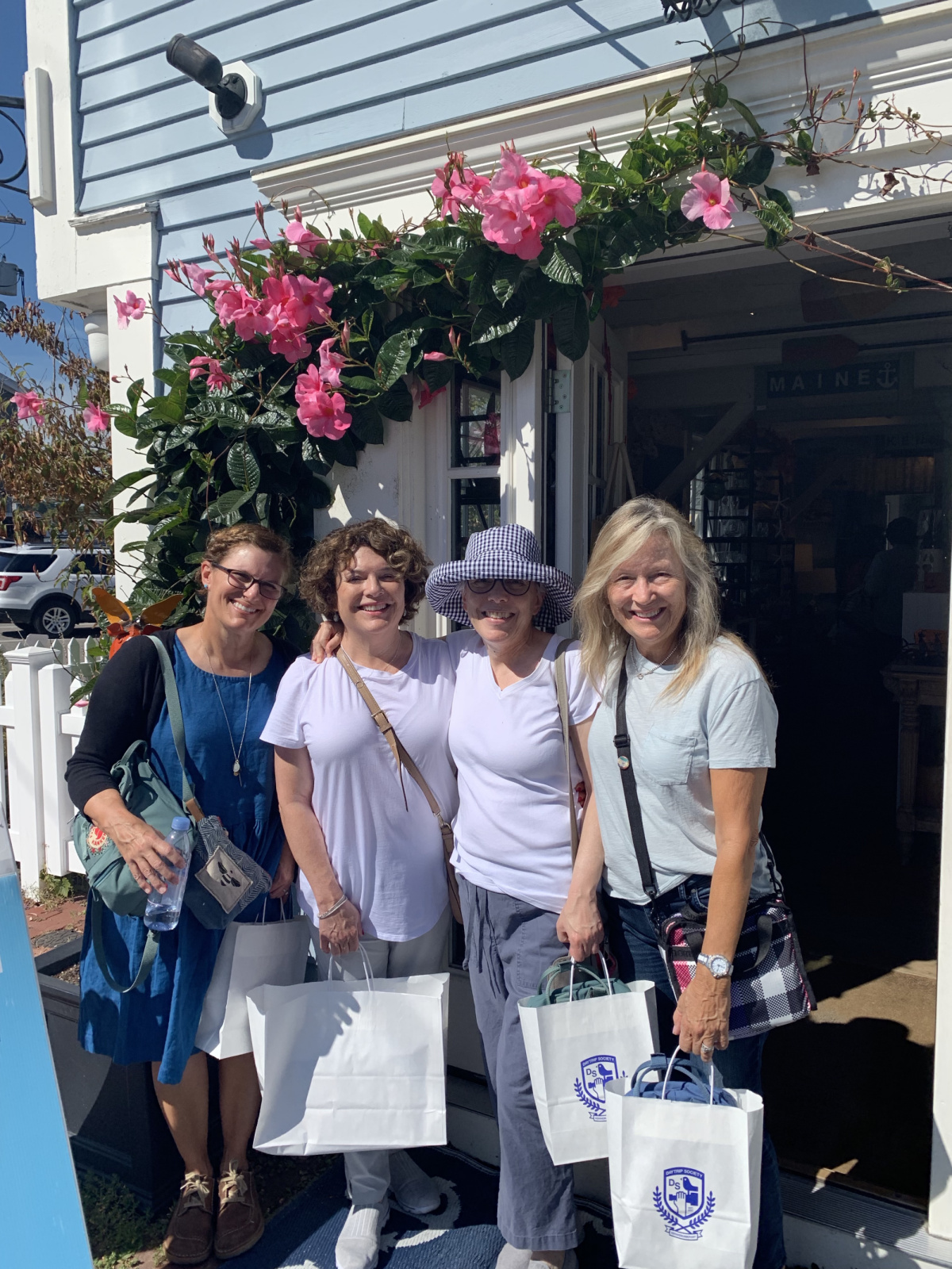 Susan, Gayle, Paula, and Angie in beautiful Kennebunk Maine in September.