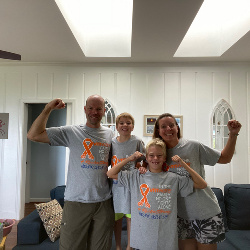 Roche Strong!  Never Give Up!  Thanks so much for the support!  And the Shirts!