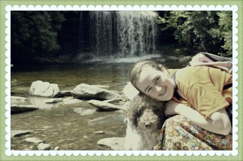 I just adore my sweet gift from God...Me hugging Ezra (who is showing off his puppy eyes) at Schoolhouse Falls in Lake Toxaway, NC...5/28/14 - family vacation 2014