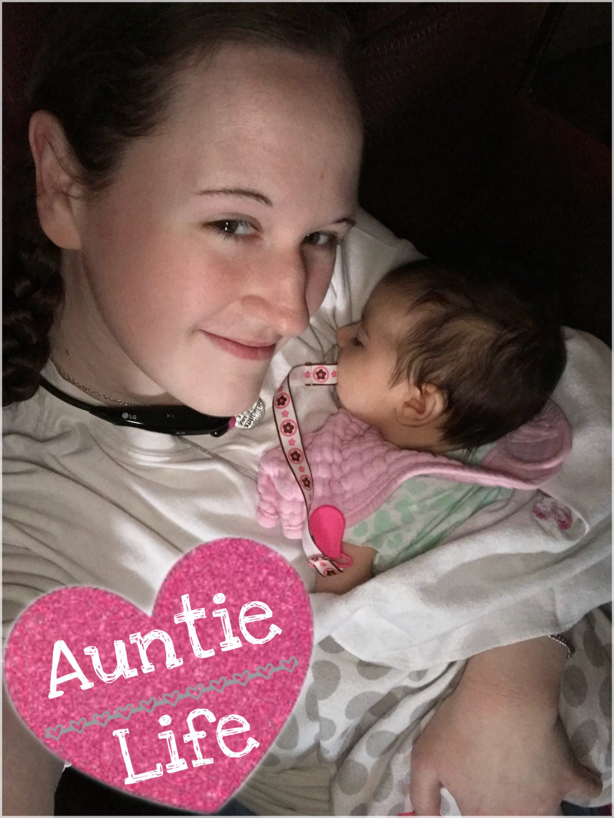 Nothing like sleeping baby snuggles... I love being an auntie!