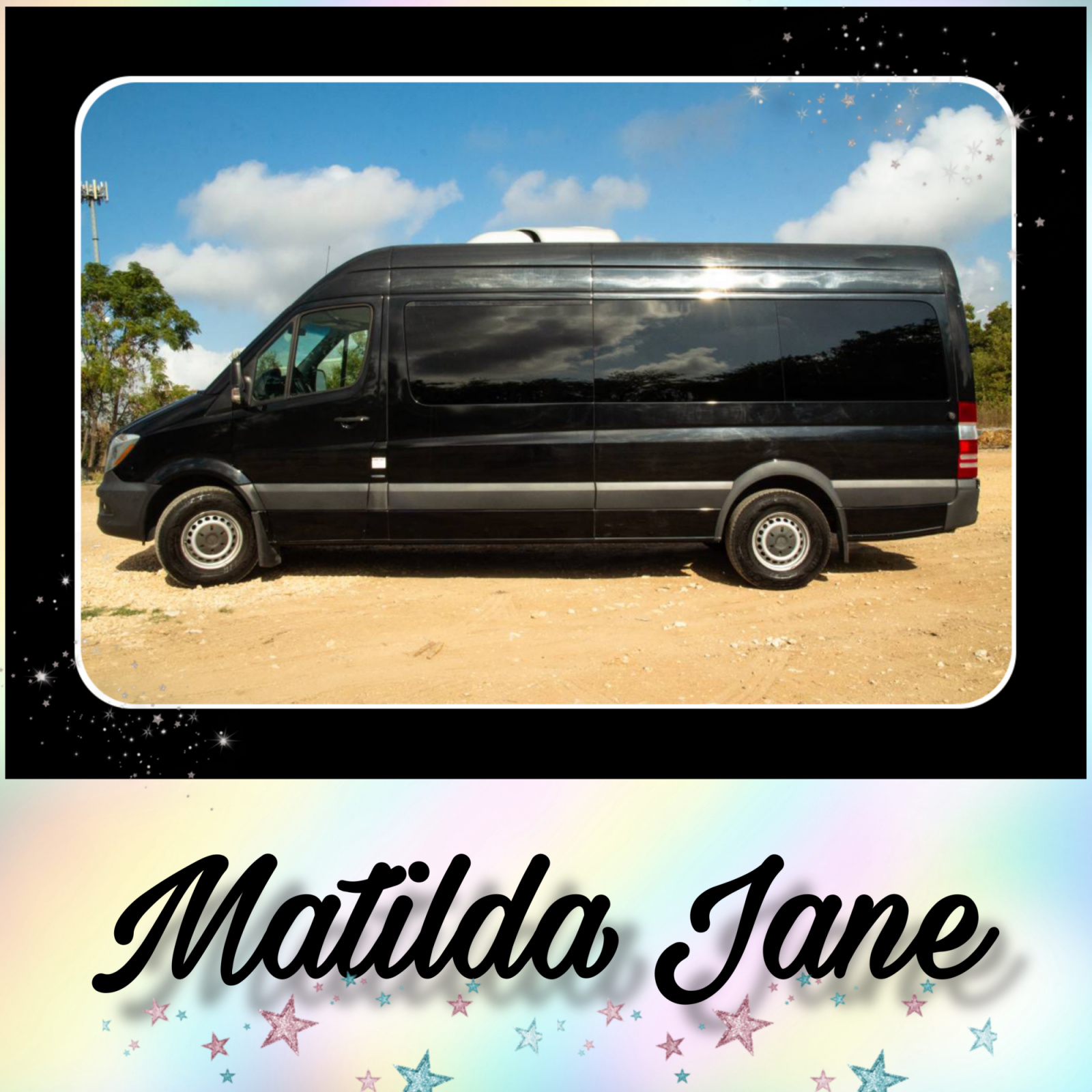 Our beautiful Matilda Jane (Mercedes Sprinter) before she was injured in the wreck.