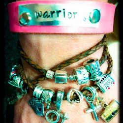 My Wonder Woman Warrior bracelet from my cousin. 💕