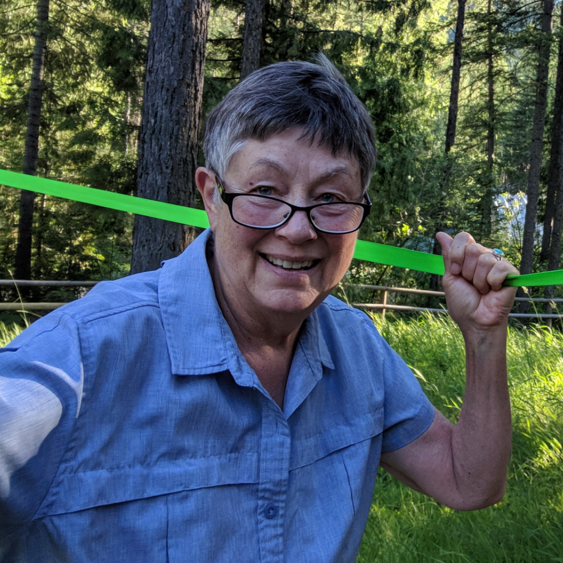 Summer 2018: Mom/Jannie at Spoon Lake (near Columbia Falls, MT)