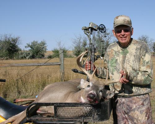 Papa Jack with his archery deer in September.  It was the first day of archery season.