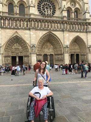 Notre Dame de Paris, June 2017, with Sophia Hill