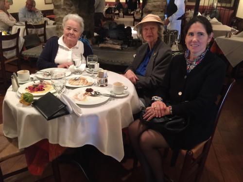 Joan, Margaret Bennet, and Leslie Krauland have a delicious lunch at La Chaumier in Georgetown - Fall 2017.