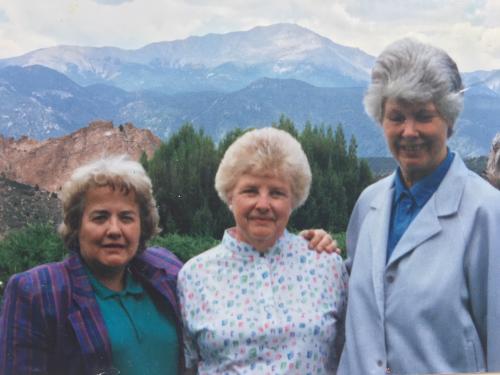 Joan with Molly Parker and Eleanor Murray in Colorado