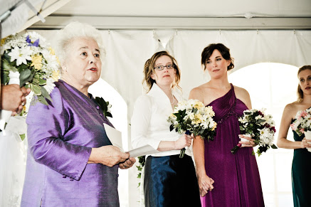 Mom at the wedding of Suzy Hanners and Brianne Fahey