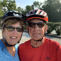 Susie and Jim were able to bike a lot this summer - a great pandemic-friendly activity.