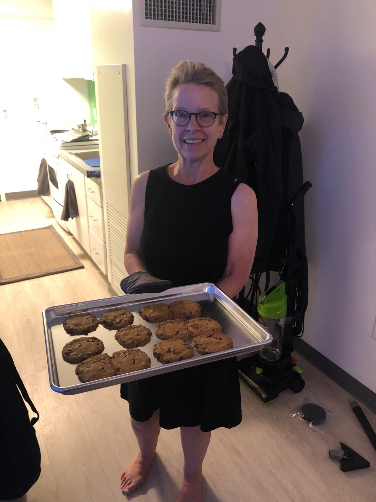 Homemade cookies in Gus’ new dorm room