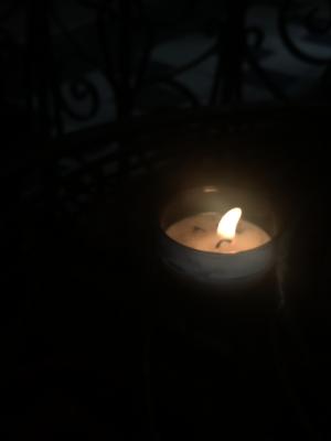 July 8, 2018. I just  woke up to a text with a photo from my friend, Betsy, who is in Paris with her husband Craig and daughter, Margot, one of Gus’s dearest friends. They visited Notre Dame Cathedral and lit a candle for me, I am beyond touched, 