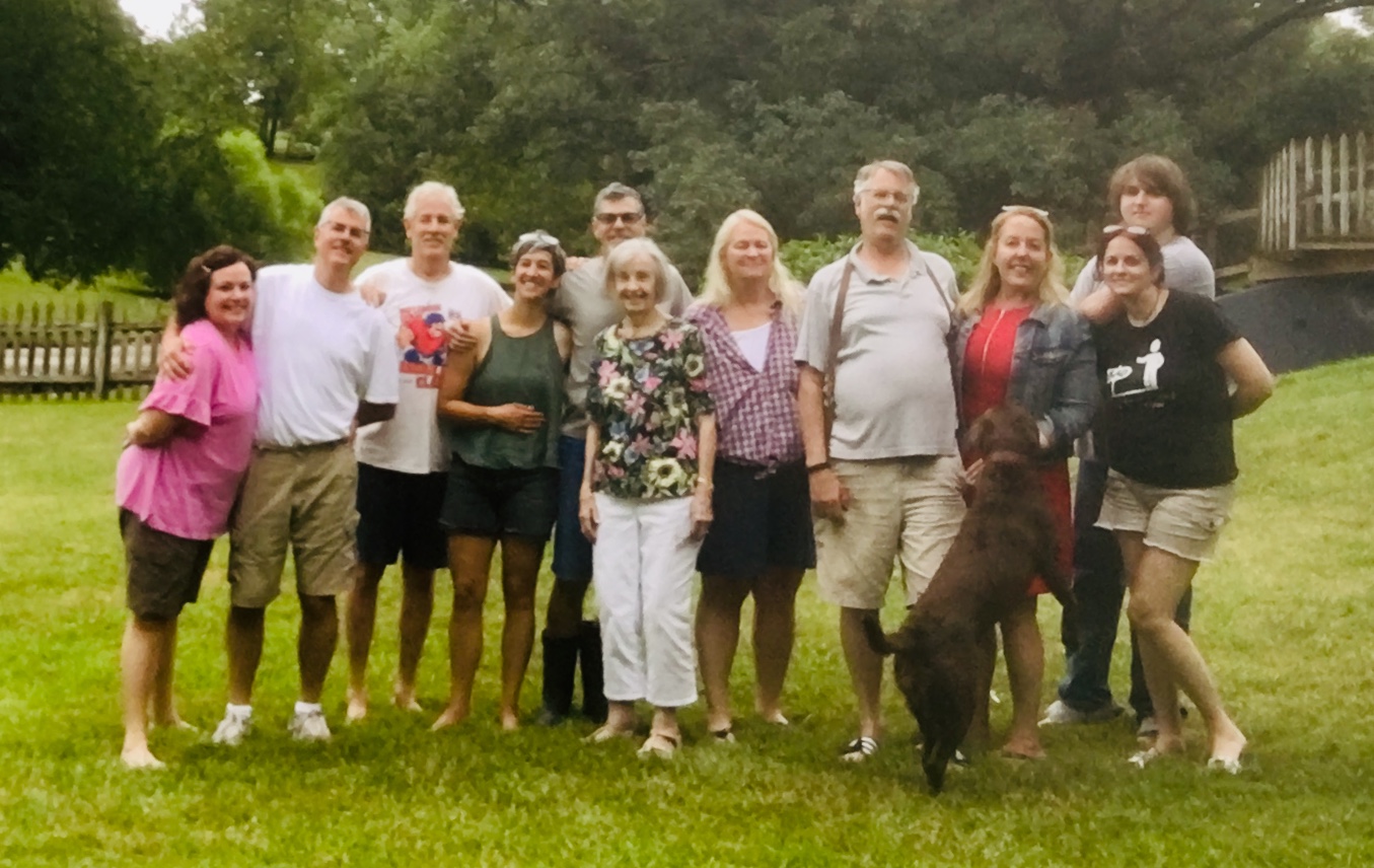 The Davis Brothers and Wives--July 19-21, 2019 Weekend:  Kay and Todd, Jack, Erin and Steve, Joan (mom), Marit, Greg and Elizabeth (with Dolly),  Zach (Jack's grandson) and Jennifer (Jack's older daughter).