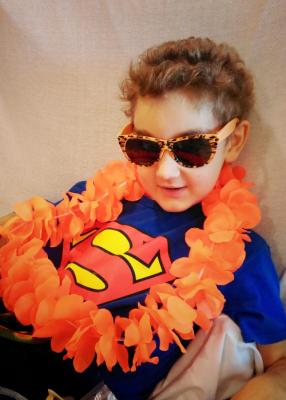 "Super Sam" just chillin' at the hospital