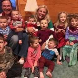 Christmas and family together!  Oh what fun we have with 9 grandkids!