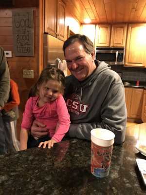 Chuck has had special moments with each of his grandchildren! He has a new grand daughter Raya Kathleen Zaugg born October 2 to Jeff and Michelle!