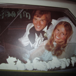 44 years ago!  Celebrating our anniversary today...