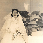Edilia on her wedding day in 1952