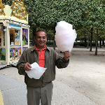 Could this face be any cuter?  He bought this for my mother in Paris.   She loves cotton candy.