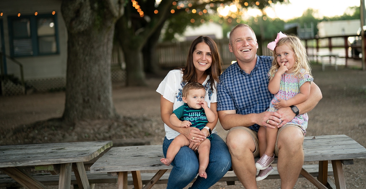 Family of retinoblastoma patient Davis O'Donnell of Fulshear, TX